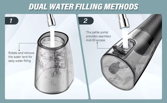 Nettoyage dentaire hydropulseur
